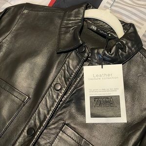 Zara leather dress